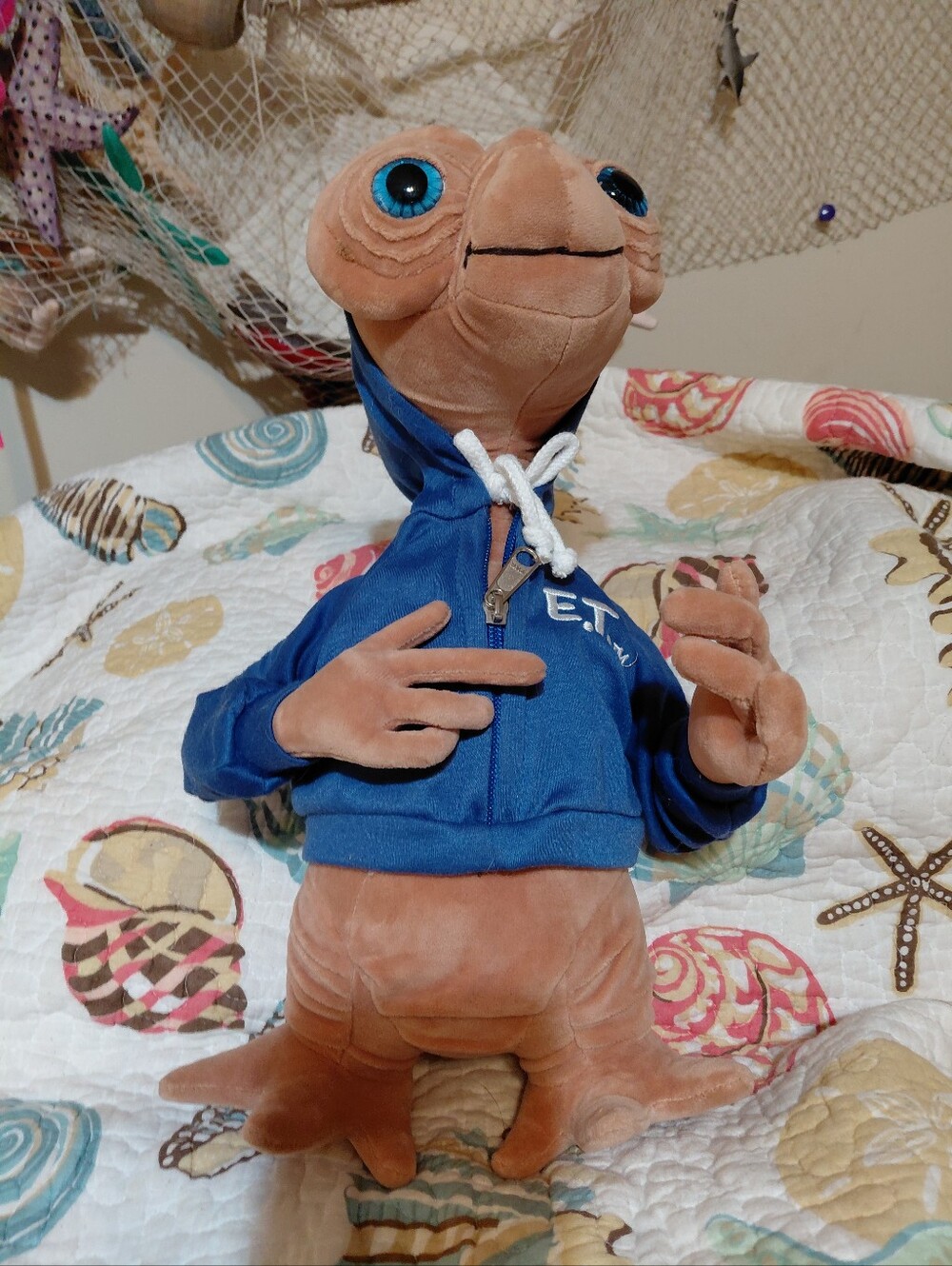 15” E.T. Plush – Universal Studios – Blue Hoodie Jacket